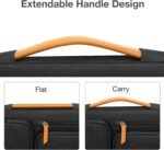 MOSISO 360 Protective Laptop Case 16 inch, 15-15.6 inch Laptop Sleeve Compatible with MacBook Pro 16, HP Acer Dell Lenovo ASUS, Side Open Carrying Case with 4 Zipper Pockets&Handle, Black - Image 6