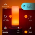 LIFX Opal Color Tube Smart LED Bulb, 104 LEDs with 52 Zones, Polychrome Flame & Morph Modes, Tunable White 1500K–9000K, Dimmable Wi-Fi RGBW Tube Light, Works with Alexa, Google, Siri, LFX/T10L/OP - Image 3