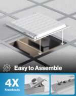 Sunco 24 Pack 2x2 LED Flat Panel Light for Drop Ceiling, Commercial Troffer Replacement Lighting Fixture, 4400 LM, 40W, Selectable CCT 4000K/5000K/6000K, Dimmable (0-10V), Dustproof ETL - Image 4