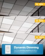 Sunco 24 Pack 2x2 LED Flat Panel Light for Drop Ceiling, Commercial Troffer Replacement Lighting Fixture, 4400 LM, 40W, Selectable CCT 4000K/5000K/6000K, Dimmable (0-10V), Dustproof ETL - Image 7