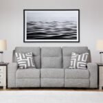 Signature Design by Ashley Biscoe Casual UV Resistant Power Reclining Sofa with Adjustable Headrest and USB Ports, Light Gray - Image 3