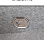 Signature Design by Ashley Biscoe Casual UV Resistant Power Reclining Sofa with Adjustable Headrest and USB Ports, Light Gray - Image 8
