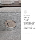 Signature Design by Ashley Biscoe Casual UV Resistant Power Reclining Sofa with Adjustable Headrest and USB Ports, Light Gray - Image 9