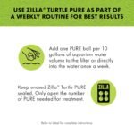 Zilla Pet Turtle Pure, Water Care, Removes Sludge for a Balanced Aquatic Environment, Treats up to 10 Gallons - Image 5