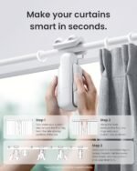 SwitchBot 2025 Automatic Curtain Opener 3 Rod, Bluetooth Remote Control Smart Curtain, WiFi & App Control, Add Hub to Compatible with Alexa, Google Home, HomeKit - Image 4