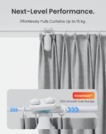 SwitchBot 2025 Automatic Curtain Opener 3 Rod, Bluetooth Remote Control Smart Curtain, WiFi & App Control, Add Hub to Compatible with Alexa, Google Home, HomeKit - Image 5