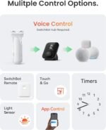 SwitchBot 2025 Automatic Curtain Opener 3 Rod, Bluetooth Remote Control Smart Curtain, WiFi & App Control, Add Hub to Compatible with Alexa, Google Home, HomeKit - Image 8