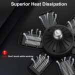 4 Pack Garage Lights, 28000LM Super Bright LED Shop Lights with 6+1 Deformable Panels, 6500K Garage Light Ceiling Led, E26/E27 Socket Screw in Bulb for Warehouse, Workshop, Basement, Attic - Image 6