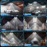 4 Pack Garage Lights, 28000LM Super Bright LED Shop Lights with 6+1 Deformable Panels, 6500K Garage Light Ceiling Led, E26/E27 Socket Screw in Bulb for Warehouse, Workshop, Basement, Attic - Image 7