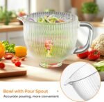 Cofun Glass Mixer Bowl for Kitchenaid Tilt-Head Stand Mixers 4.5-5 Quart, 5 qt Mixing Bowl Replacement for Kitchen aid with Measurement Markings,Handle - Image 6