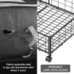 Under Bed Storage with Wheels, 360° Rotating, No-Assembly Underbed Storage Containers, 2PACK - Image 7