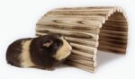 Flexible Wood Hideout - Extra Large - House, Tunnel, Ramp, Bridge, Tube for Guinea Pigs, Ferrets, Hedgehogs, Chinchillas, Small Rabbits, and Other Small Animals - Accessories, Toys, and Supplies - Image 5