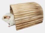 Flexible Wood Hideout - Extra Large - House, Tunnel, Ramp, Bridge, Tube for Guinea Pigs, Ferrets, Hedgehogs, Chinchillas, Small Rabbits, and Other Small Animals - Accessories, Toys, and Supplies - Image 6