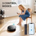 Robot Vacuum and Mop Combo, 5000 Pa Robotic Vacuum Cleaner, 120 Min Max, Super Thin, Quiet, App & Remote Control, Ideal for Hard Floor, Hair, Pet Fur, Self-Charge(G100) - Image 8