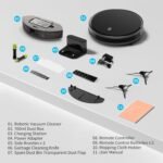 Robot Vacuum and Mop Combo, 5000 Pa Robotic Vacuum Cleaner, 120 Min Max, Super Thin, Quiet, App & Remote Control, Ideal for Hard Floor, Hair, Pet Fur, Self-Charge(G100) - Image 10