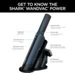Shark WV410BL WANDVAC Cordless Hand Vacuum, Ultra-Lightweight & Portable with Powerful Suction & Tools for Pets, Designed for Car & Home, Dark Blue - Image 14