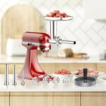 Stainless Steel Meat Grinder for KitchenAid Mixer, Meat Grinders, Sausage Stuffer, Burger Press, For Kitchen Aid Meat Grinder Attachment for KitchenAid Stand Mixer, Dishwasher Safe - Image 6