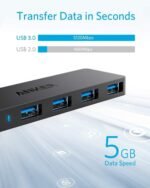 Anker USB Hub 4 Ports, Multiple USB 3.0 Hub, USB Splitter for Laptop, Extender for A Port Laptop, PC, Desktop and More [Charging Not Supported](2ft USB-A) - Image 3