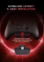 RYR Wireless Gaming Headset for Xbox Series X|S, Xbox One, PS5, PS4, Mac, Bluetooth 5.3, 3D Surround Sound, Rotatable Earmuffs, Gaming Headphones with Noise Canceling Microphones, White-Red - Image 3