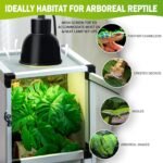 Small Reptile Cage 8" x 8" x 12", Hatching Habitat, Dual Doors, Screen & Acrylic Ventilation, Easy Assembly, for Lizards, Frogs, Geckos - Image 5