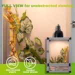 Small Reptile Cage 8" x 8" x 12", Hatching Habitat, Dual Doors, Screen & Acrylic Ventilation, Easy Assembly, for Lizards, Frogs, Geckos - Image 6