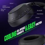 X4 Wireless Gaming Headset for Xbox Series X|S, Xbox One, PS5, PS4, PC, Mac, Switch, 2.4GHz Gaming Headphones with Bluetooth 5.3, 70H Battery, ENC Noise Canceling Mic, Low Latency - Image 8