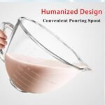 Glass Mixer Bowl For Kitchenaid Tilt-Head Stand Mixers 4.5-5 Quart, 5 qt Mixing Bowl Replacement For Kitchen aid With Measurement Markings,Handle - Image 5