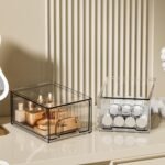ZHIAI 2 Pack Clear Stackable Cosmetic Organizer, Acrylic Drawer, Plastic Organizer for Dresser, Vanity, Kitchen Cabinet, Pantry, Home Organization and Storage - Image 6
