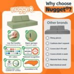 Nugget - The Original Play Couch for Kids - Modular Foam Children's Sofa for Playroom, Imagination, & Creative Open Ended Play - Washable & Convertible Playroom Furniture, Bamboo - Image 5