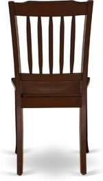 East West Furniture DAC-MAH-W Danbury Dining Room Chairs - Slat Back Solid Wood Seat Chairs, Set of 2, Mahogany - Image 7