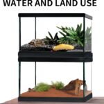 Reptile Glass Terrarium Tank 12"*8"*6",Small Cage Full View with Top Screen Ventilation Habitat Enclosure for Tarantula,Frog,Gecko,Insects,Spiders,Snakes,Hermit Crab,Turtle,Ball Python - Image 4