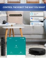 3-in-1 Robot Vacuum and Mop 4000Pa Strong Suction Robot Vacuum Cleaner & Smart Navigation & Alexa/APP Control & Central Brush & Auto Recharge, Vacuum Robot for Pet Hair, Hard Floors & Low-Pile Rugs - Image 5