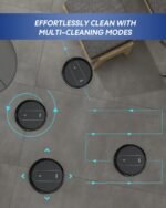 3-in-1 Robot Vacuum and Mop 4000Pa Strong Suction Robot Vacuum Cleaner & Smart Navigation & Alexa/APP Control & Central Brush & Auto Recharge, Vacuum Robot for Pet Hair, Hard Floors & Low-Pile Rugs - Image 7