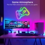 AILBTON 60FT Led Neon Rope Lights Control with App/Remote,Flexible Led Rope Light,Multiple Modes,IP65 Outdoor RGB Lights Waterproof,Music Sync Gaming Led Neon Strip Light for Bedroom Decor - Image 4
