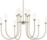 Kichler Moraine LED 12-Light 2-Tier Chandelier, Updated Traditional Light in Champagne Bronze, Sloped Ceiling Compatible, for Foyer or Great Room (27.5" x 40"), 52759CPZLED - Image 7