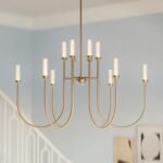 Kichler Moraine LED 12-Light 2-Tier Chandelier, Updated Traditional Light in Champagne Bronze, Sloped Ceiling Compatible, for Foyer or Great Room (27.5" x 40"), 52759CPZLED - Image 8