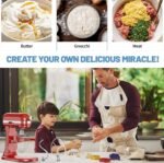 Stainless Steel 3 Piece kit Attachments，Dough Hook 6 Wire Whisk Flat Beater Compatible with KitchenAid 5 Plus -6QT Mixer，Bowl Lift Stand Mixer Accessory，Rust Resistant，Dishwasher Safe - Image 7