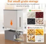 Lifewit Rice Dispenser 25 Lbs(11.3kg), Rice Storage Container Sealed Moisture Proof with Measuring Cup for Kitchen Pantry Household, BPA-Free, 1 Pack Grey - Image 6