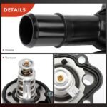 A-Premium Engine Coolant Thermostat Housing Assembly with O-ring Compatible with Ford Focus 2012-2018 L4 2.0L - Image 8