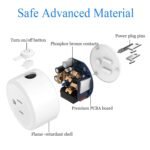 Smart Plug, ZigBee Switch Mini Smart Outlet Works with Alexa, Google Home, Echo (4th gen), Echo Plus (Gen 1 & 2), Echo Show 8/10, Smartthings 2015/2018,Works as a Range Extender, Hub Required, 2 Pack - Image 4