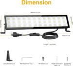 Onforu LED Shop Lights,100W 14000lm Ultra Bright LED Work Lights with Plug,6500K Daylight White Garage Light,IP66 Waterproof Lighting for Garage Warehouses Workshop(2 Pack) - Image 7