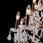 42 Lights Large Crystal Chandeliers for High Ceilings Maria Theresa Chandelier Light Fixture Vintage Chandelier for Foyer Hallway Entryway Staircase Brown 75" H x 49.2" D - Image 7