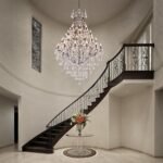 42 Lights Large Crystal Chandeliers for High Ceilings Maria Theresa Chandelier Light Fixture Vintage Chandelier for Foyer Hallway Entryway Staircase Brown 75" H x 49.2" D - Image 8