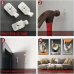 MPLONG Bright Style Framed Wall Art - Abstract Modern Shape Pattern in White, Blue, Yellow, Grey - Artfully Matching Living Room, Bedroom, Office Decor - 16"x 24"x 3 Panels - Image 5