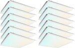 2x2 FT LED Light Flat Panel, 20/30/40W, Color Temperature Selectable 3K | 4K | 5K, Dimmable Recessed Drop Ceiling Lights, 2500/3750/5000 Lumens, Lay in Fixture for Office, 120-277V, UL DLC(12 Pack) - Image 2