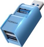 3 Ports USB 3.0 Adapter, USB Hub with 1 USB 3.0 and 2 USB 2.0 Port, Portable USB Port Splitter for Keyborad, Mobile Hard Disk, U Disk, Camera, Mouse,etc (Blue) - Image 2