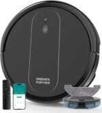 3-in-1 Robot Vacuum and Mop 4000Pa Strong Suction Robot Vacuum Cleaner & Smart Navigation & Alexa/APP Control & Central Brush & Auto Recharge, Vacuum Robot for Pet Hair, Hard Floors & Low-Pile Rugs - Image 2