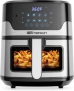 Emerson SmartVoice 5.3QT 6-in-1 Air Fryer, 1000+ Voice Control Commands, 100+ Recognized Food, No APP, No WIFI, No Setup, Nonstick Basket, Air Fry, Bake, Reheat, Dehydrate, 1500W - Image 2