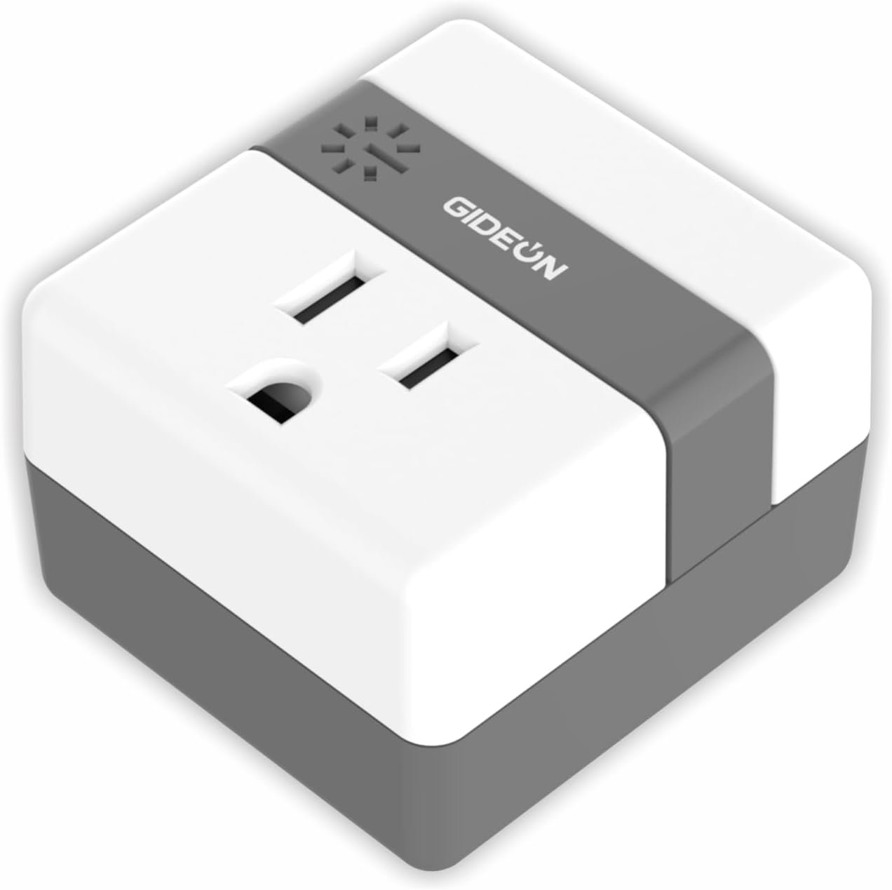 GIDEON Single Outlet Surge Protector with Voltage Protection and Ground Protected Light Indicators, 1800W Mini Wall Socket Smart Plug for Refrigerator, TV, PC and Home Appliances, 15A 120V - Image 2