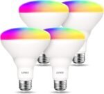 LVWIT Smart Light Bulbs Alexa, BR30 60W Equivalent, E26 Smart LED, Work with Google Assistant, Smart Life App, Tuya App, RGB Color Changing Bulb (8.5W), No Hub Required, 4-Pack - Image 2